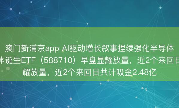 澳门新浦京app AI驱动增长叙事捏续强化半导体需求！科创半导体诞生ETF（588710）早盘显耀放量，近2个来回日共计吸金2.48亿